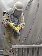 Sanding of stainless - steel
